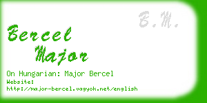 bercel major business card